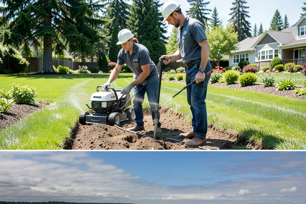 Spike Aeration in University Place, Pierce County, WA - Spike aeration works best in early fall or spring when the soil is moist but not saturated, matching the Northwest's mild...