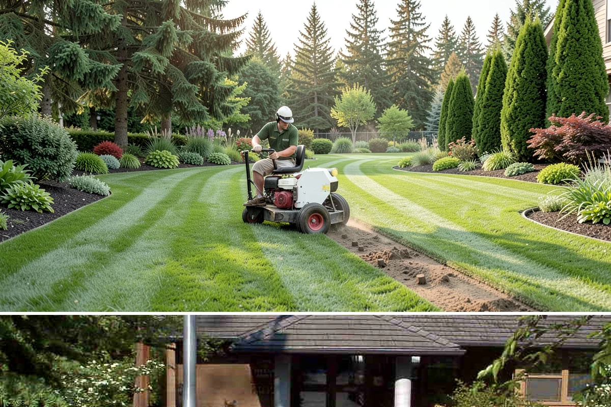 Spike Aeration in Yarrow Point, King County, WA - Spike aeration works best in early fall or spring when the soil is moist but not saturated, matching the Northwest's mild...