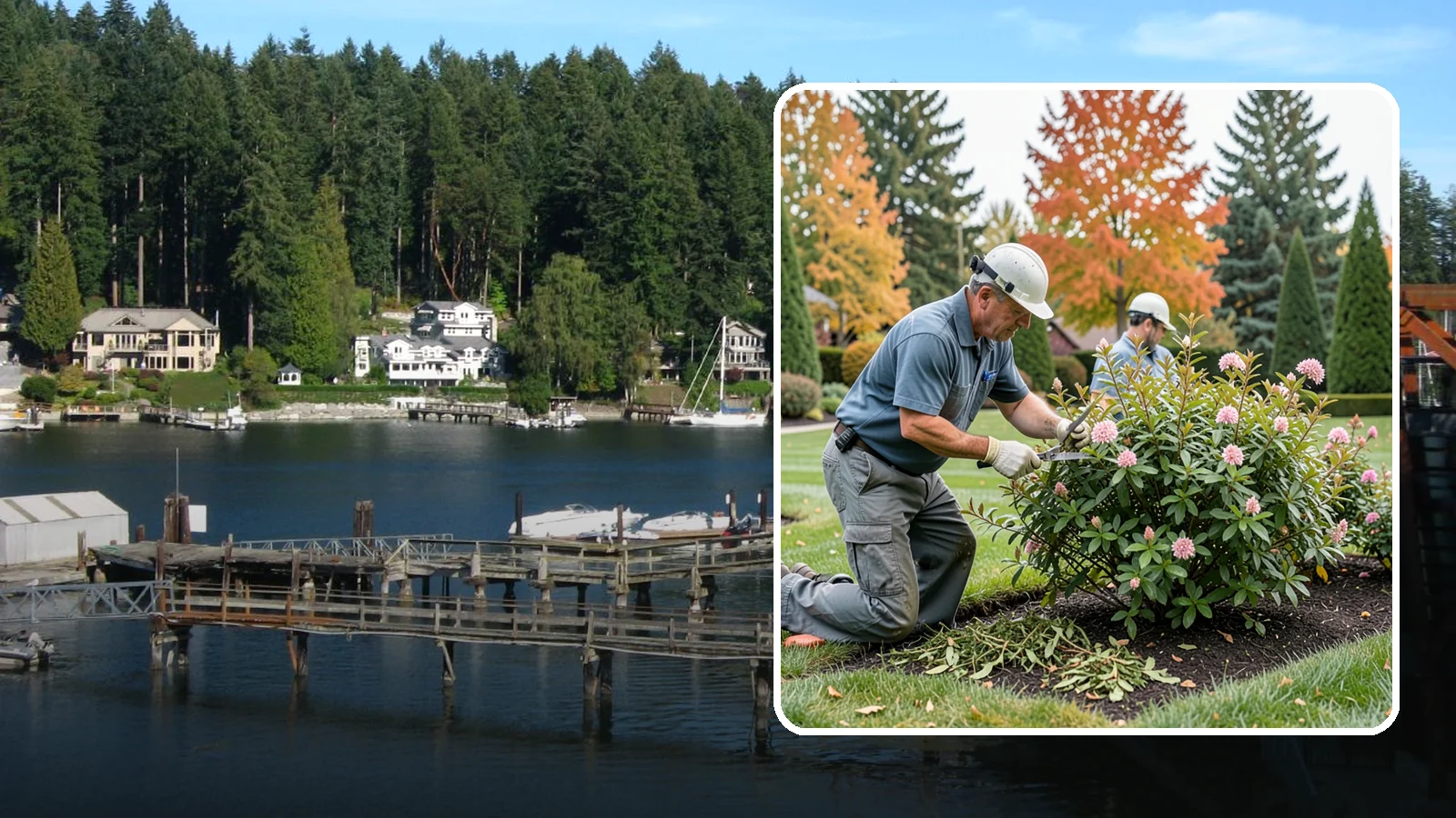 Spirea Pruning in Gig Harbor, Pierce County, WA - Bloom-based pruning of spirea that treats spring and summer bloomers differently to maximize flowering and shape.