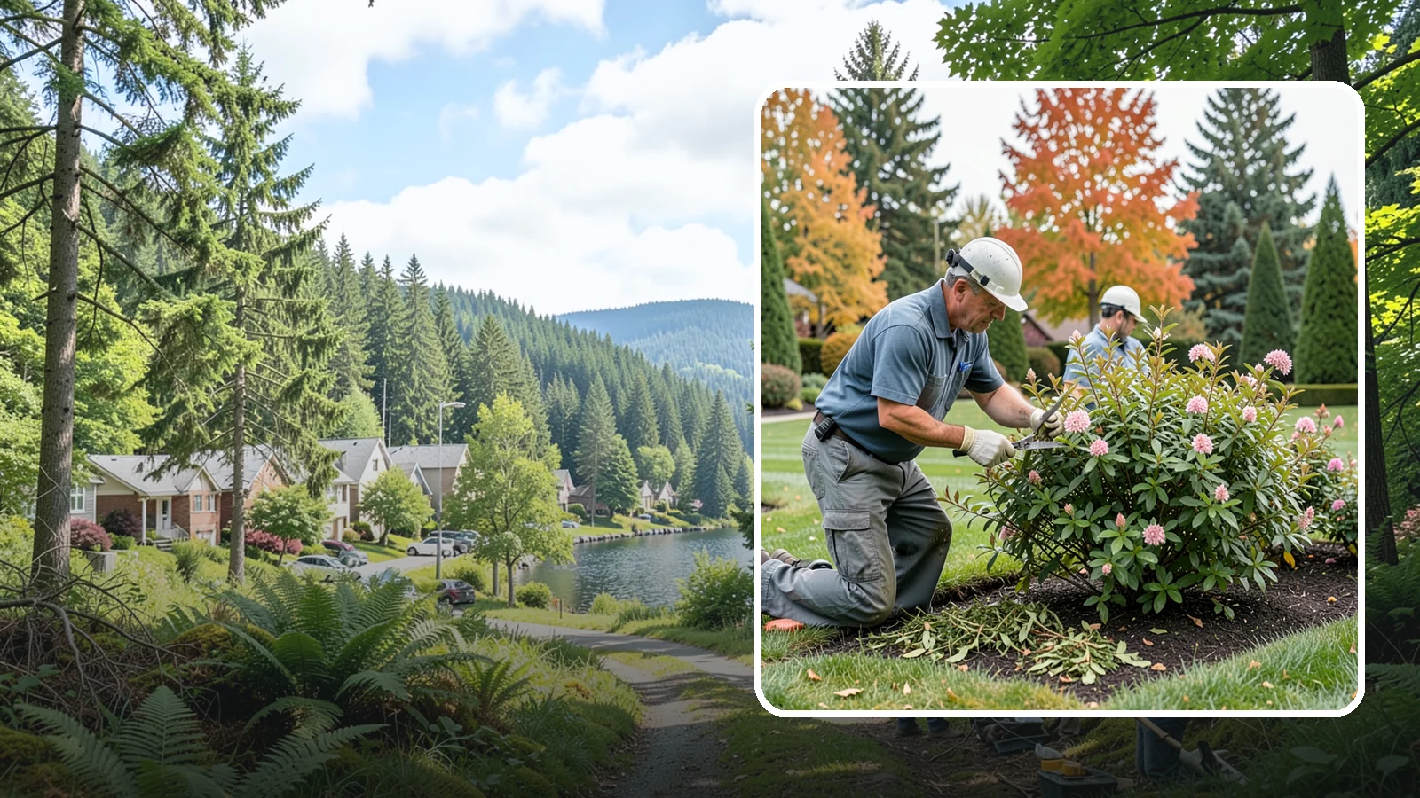 Spirea Pruning in Lake Forest Park, King County, WA - Bloom-based pruning of spirea that treats spring and summer bloomers differently to maximize flowering and shape.