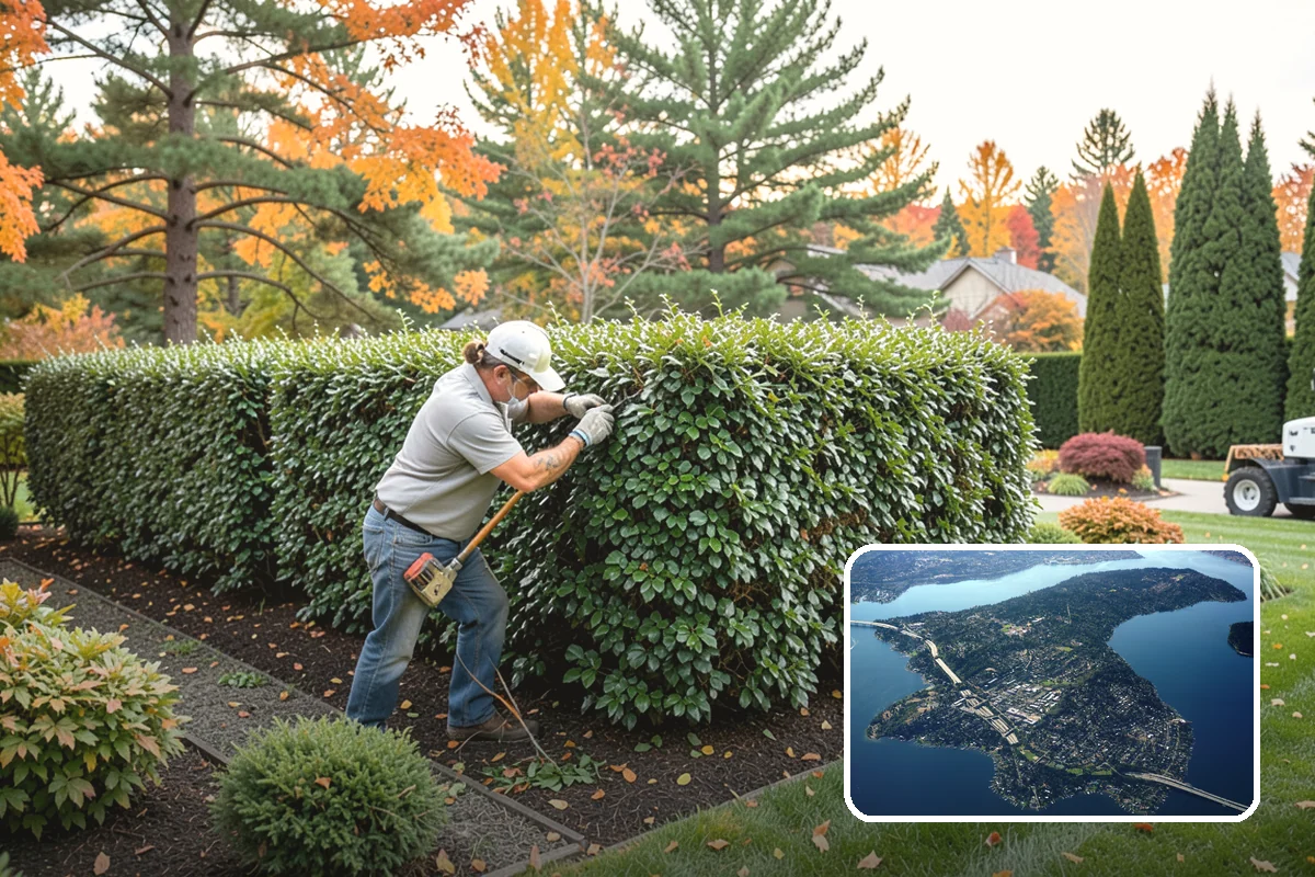 Spirea Pruning in Mercer Island, King County, WA - Maximizes blooms by matching pruning to each spirea's bloom wood