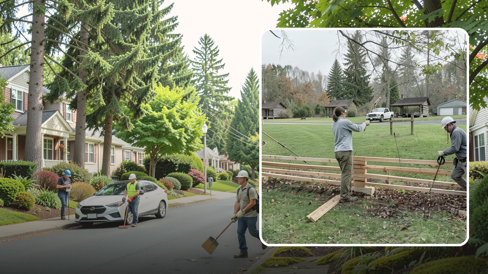 Split Rail Fence Installation in Beaux Arts Village, King County, WA - We install rustic cedar split rail fencing that defines property lines and gardens with classic Northwest character.