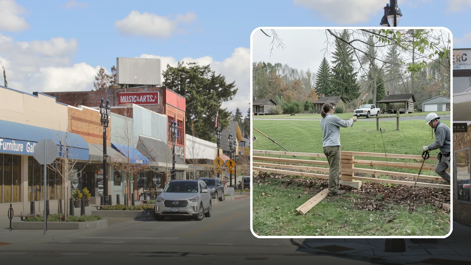 Split Rail Fence Installation in Bothell, King County, WA - We install rustic cedar split rail fencing that defines property lines and gardens with classic Northwest character.