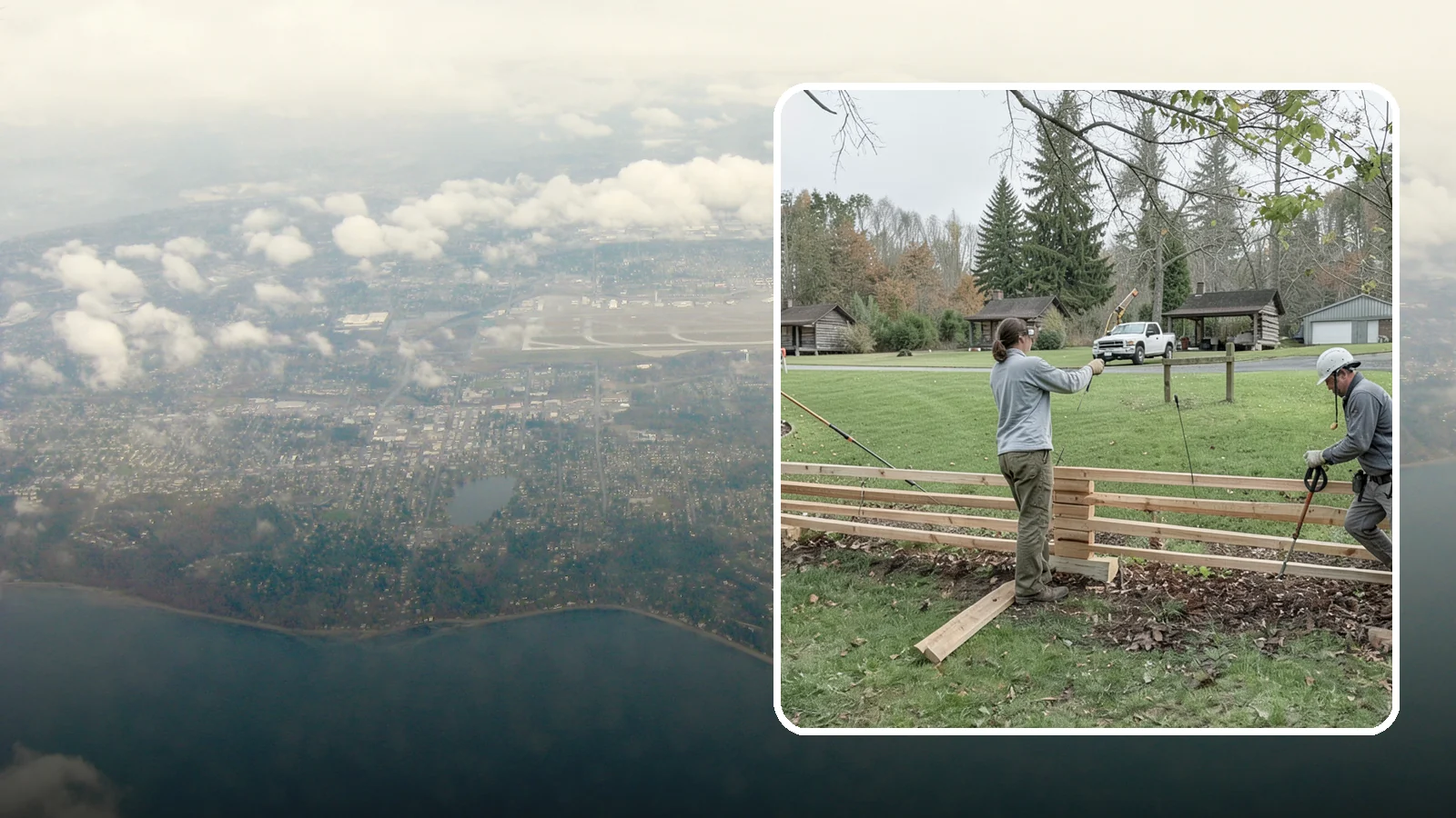 Split Rail Fence Installation in Burien, King County, WA - We install rustic cedar split rail fencing that defines property lines and gardens with classic Northwest character.