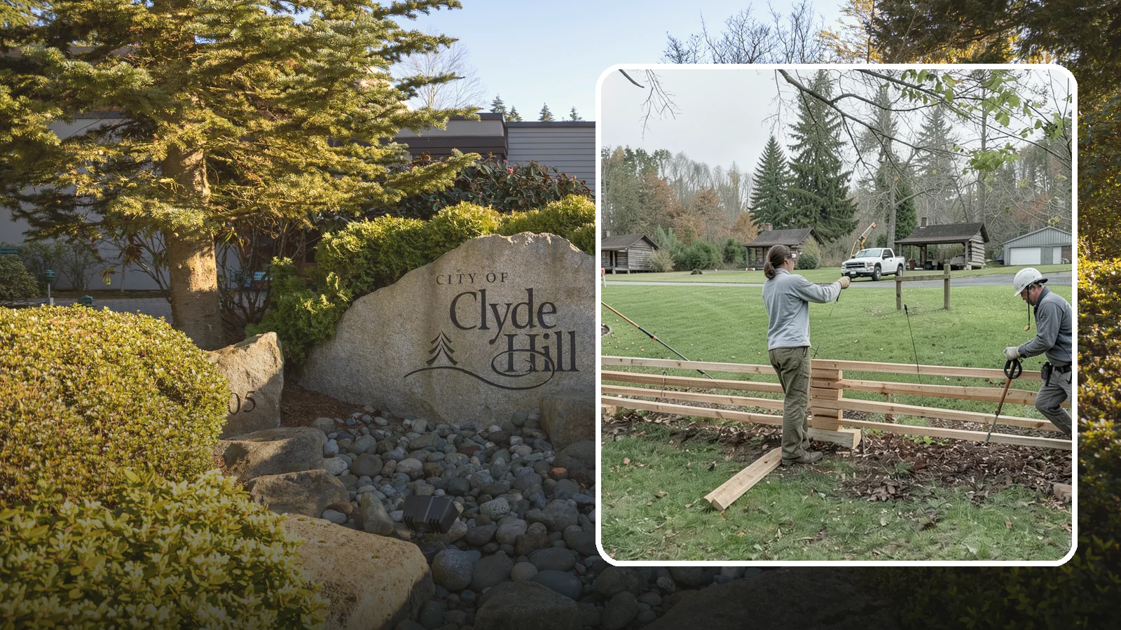 Split Rail Fence Installation in Clyde Hill, King County, WA - We install rustic cedar split rail fencing that defines property lines and gardens with classic Northwest character.