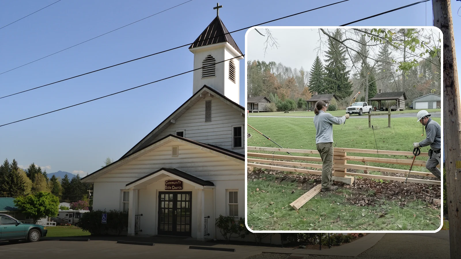 Split Rail Fence Installation in Concrete, Skagit County, WA - We install rustic cedar split rail fencing that defines property lines and gardens with classic Northwest character.