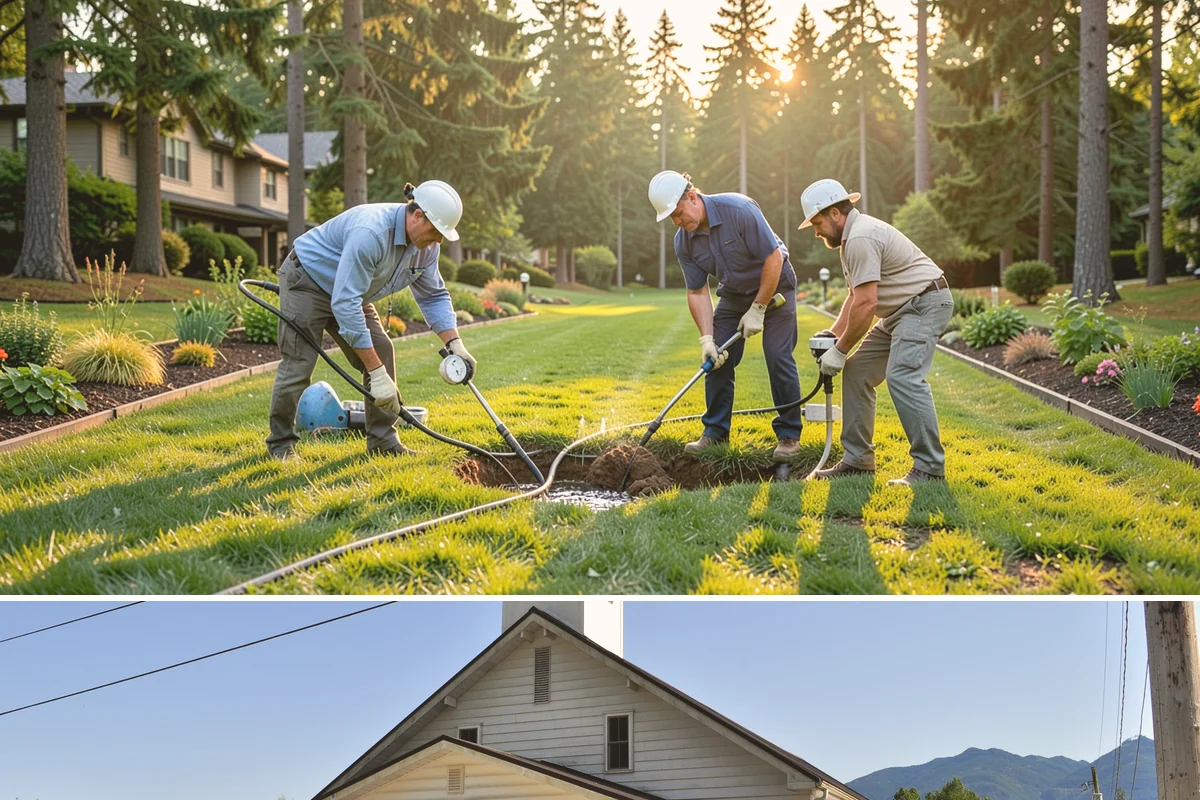Split Rail Fence Installation in Concrete, Skagit County, WA - Split rail installs across most seasons, but firmer summer ground helps posts stay plumb in our saturated Northwest soils.
