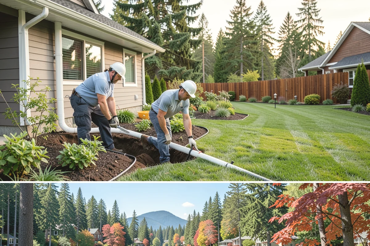 Split Rail Fence Installation in Covington, King County, WA - Split rail installs across most seasons, but firmer summer ground helps posts stay plumb in our saturated Northwest soils.