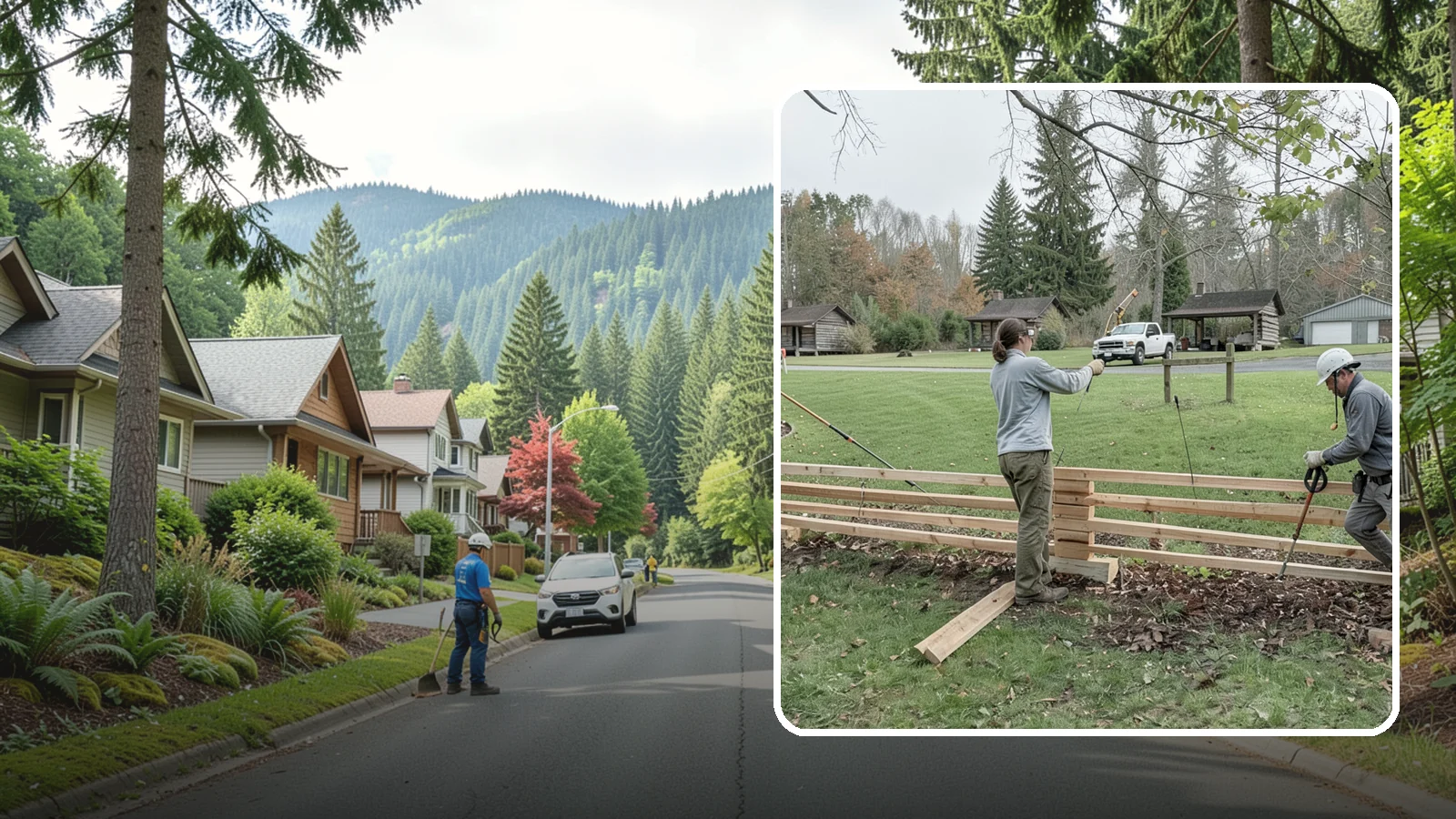 Split Rail Fence Installation in Darrington, Snohomish County, WA - We install rustic cedar split rail fencing that defines property lines and gardens with classic Northwest character.