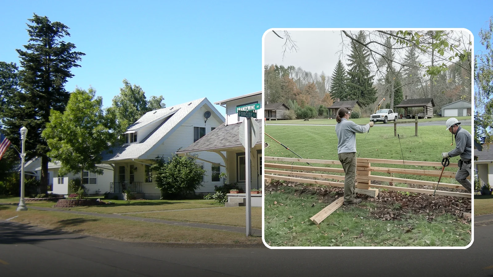 Split Rail Fence Installation in DuPont, Pierce County, WA - We install rustic cedar split rail fencing that defines property lines and gardens with classic Northwest character.