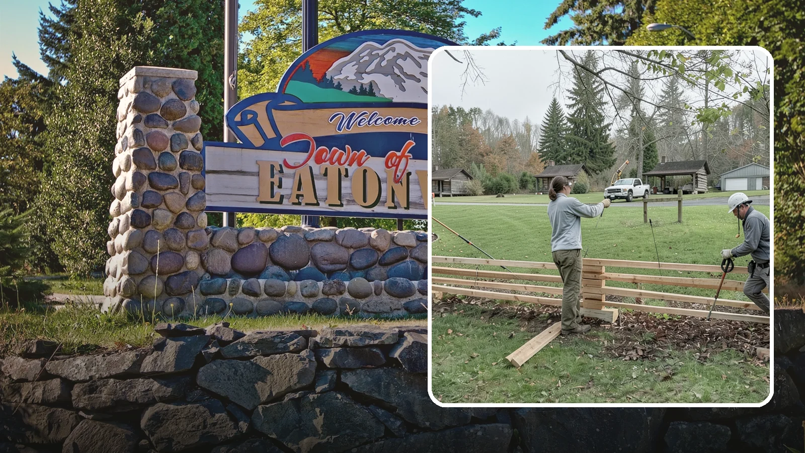 Split Rail Fence Installation in Eatonville, Pierce County, WA - We install rustic cedar split rail fencing that defines property lines and gardens with classic Northwest character.