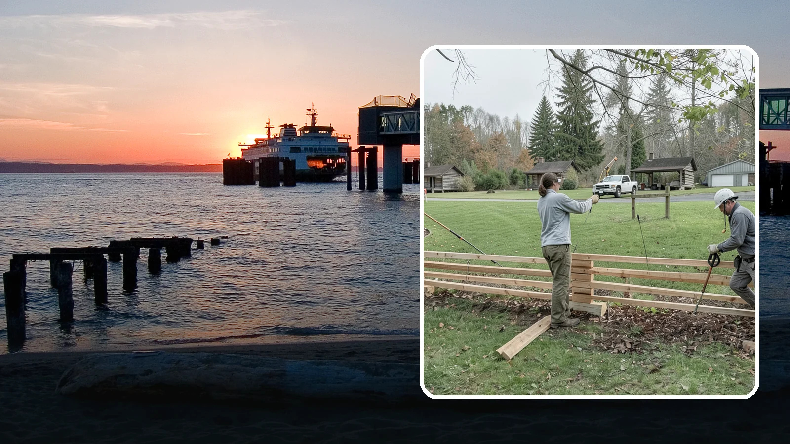 Split Rail Fence Installation in Edmonds, Snohomish County, WA - We install rustic cedar split rail fencing that defines property lines and gardens with classic Northwest character.