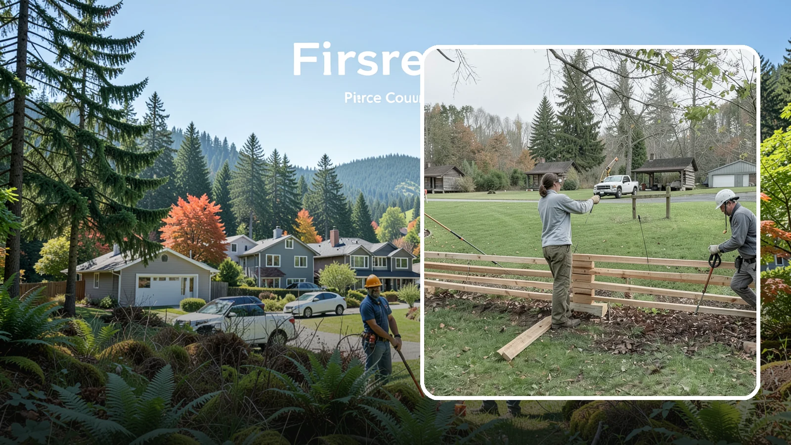 Split Rail Fence Installation in Fircrest, Pierce County, WA - We install rustic cedar split rail fencing that defines property lines and gardens with classic Northwest character.