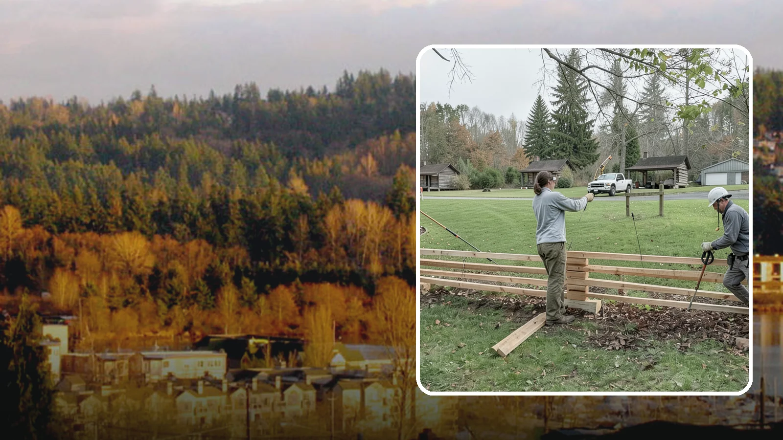 Split Rail Fence Installation in Kenmore, King County, WA - We install rustic cedar split rail fencing that defines property lines and gardens with classic Northwest character.