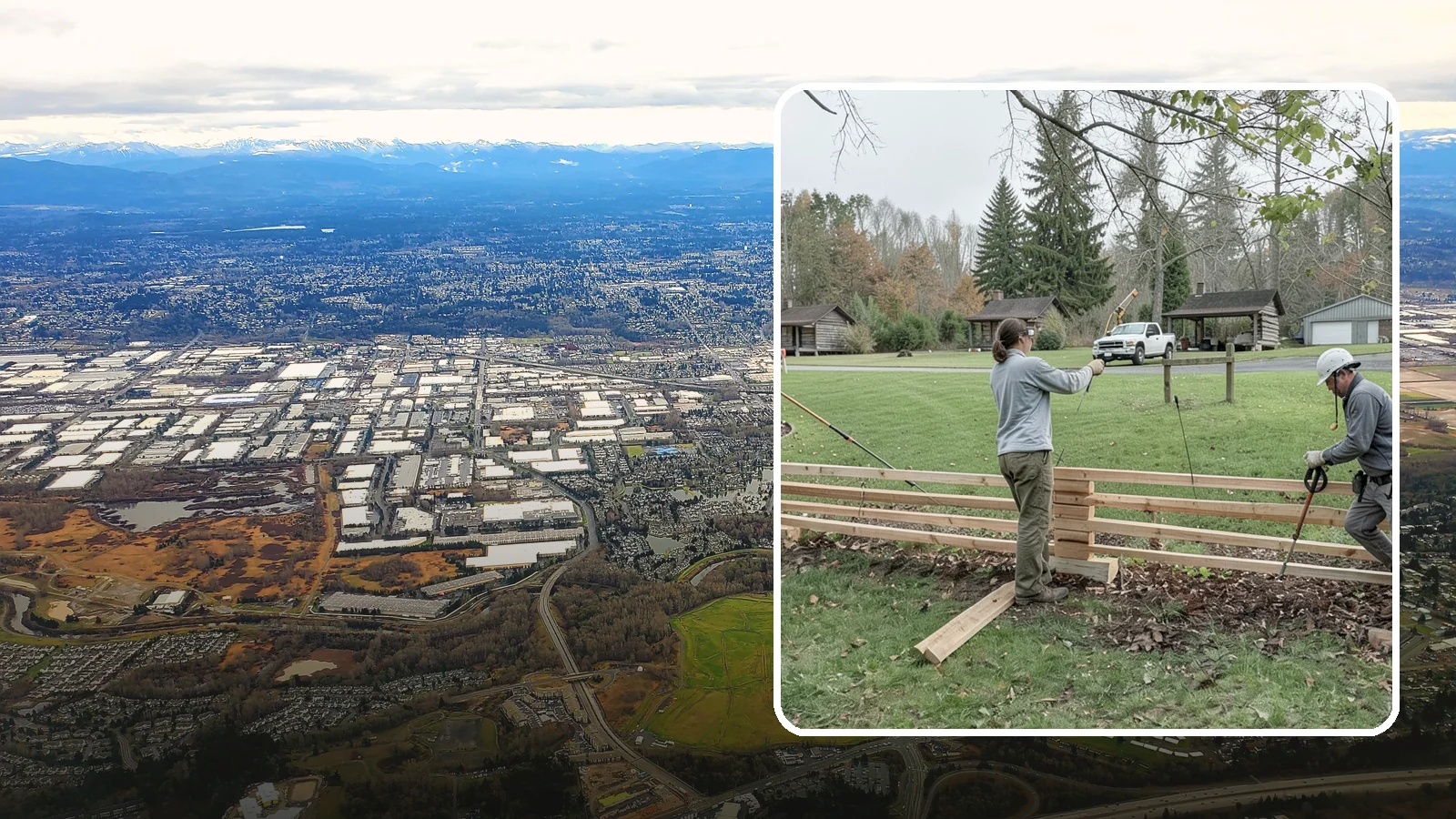 Split Rail Fence Installation in Kent, King County, WA - We install rustic cedar split rail fencing that defines property lines and gardens with classic Northwest character.