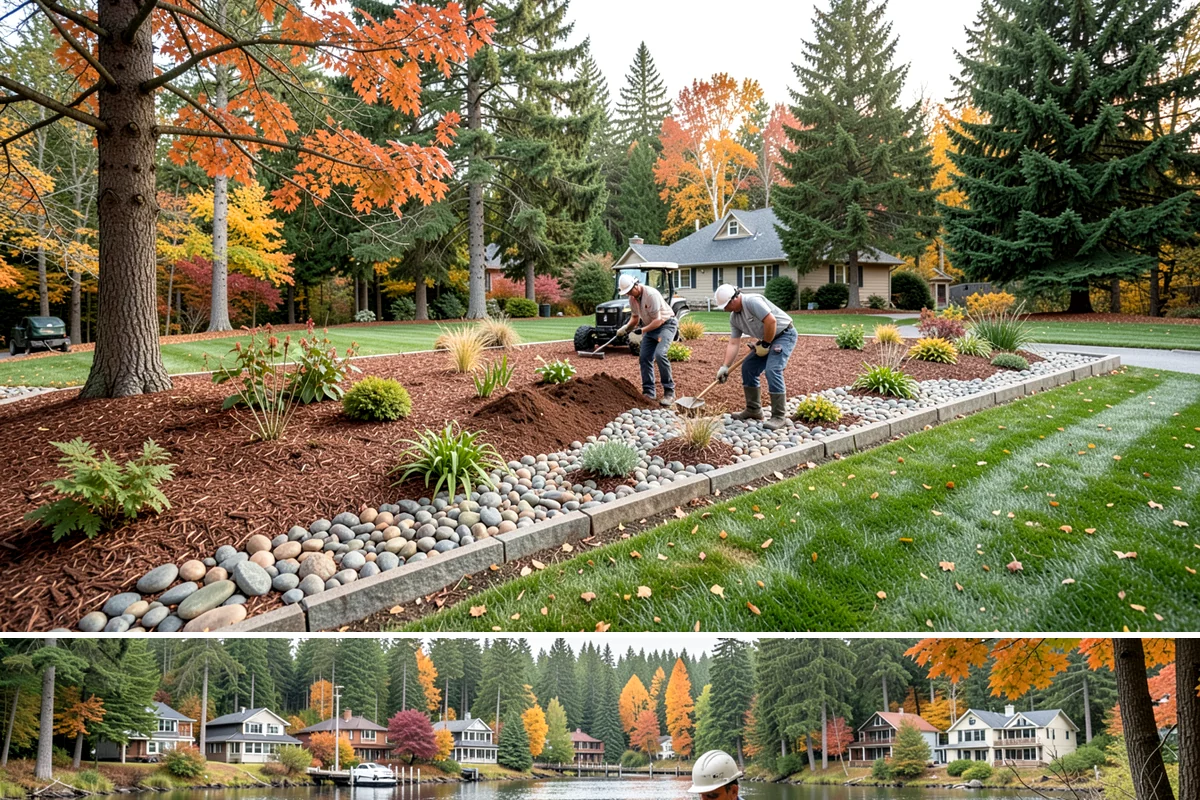 Split Rail Fence Installation in La Conner, Skagit County, WA - Split rail installs across most seasons, but firmer summer ground helps posts stay plumb in our saturated Northwest soils.