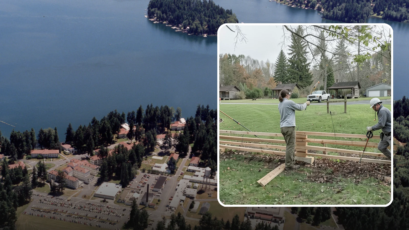 Split Rail Fence Installation in Lakewood, Pierce County, WA - We install rustic cedar split rail fencing that defines property lines and gardens with classic Northwest character.