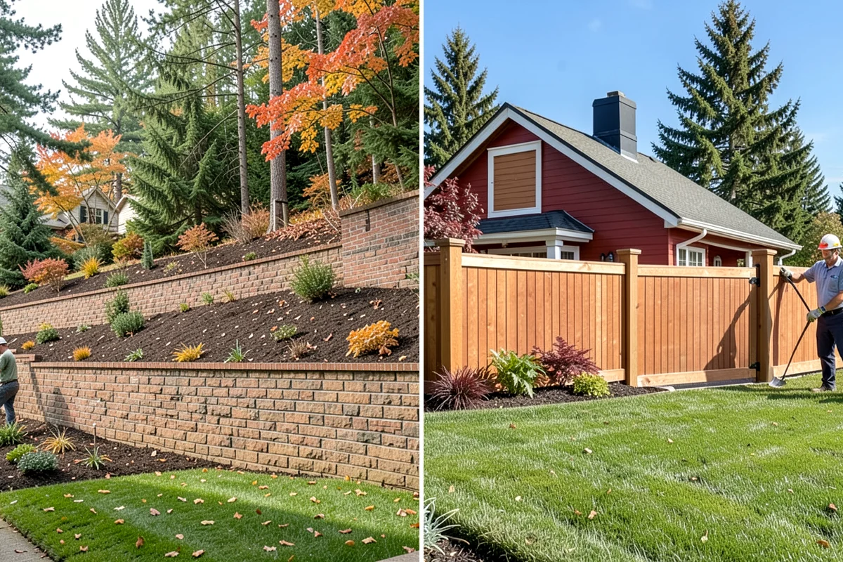 Split Rail Fence Installation in Maple Valley, King County, WA - Lay out the line and confirm corners and property edges