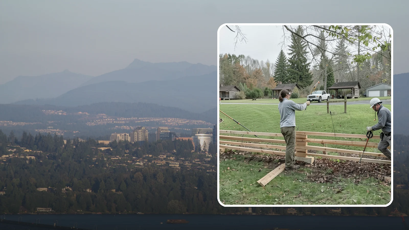 Split Rail Fence Installation in Medina, King County, WA - We install rustic cedar split rail fencing that defines property lines and gardens with classic Northwest character.