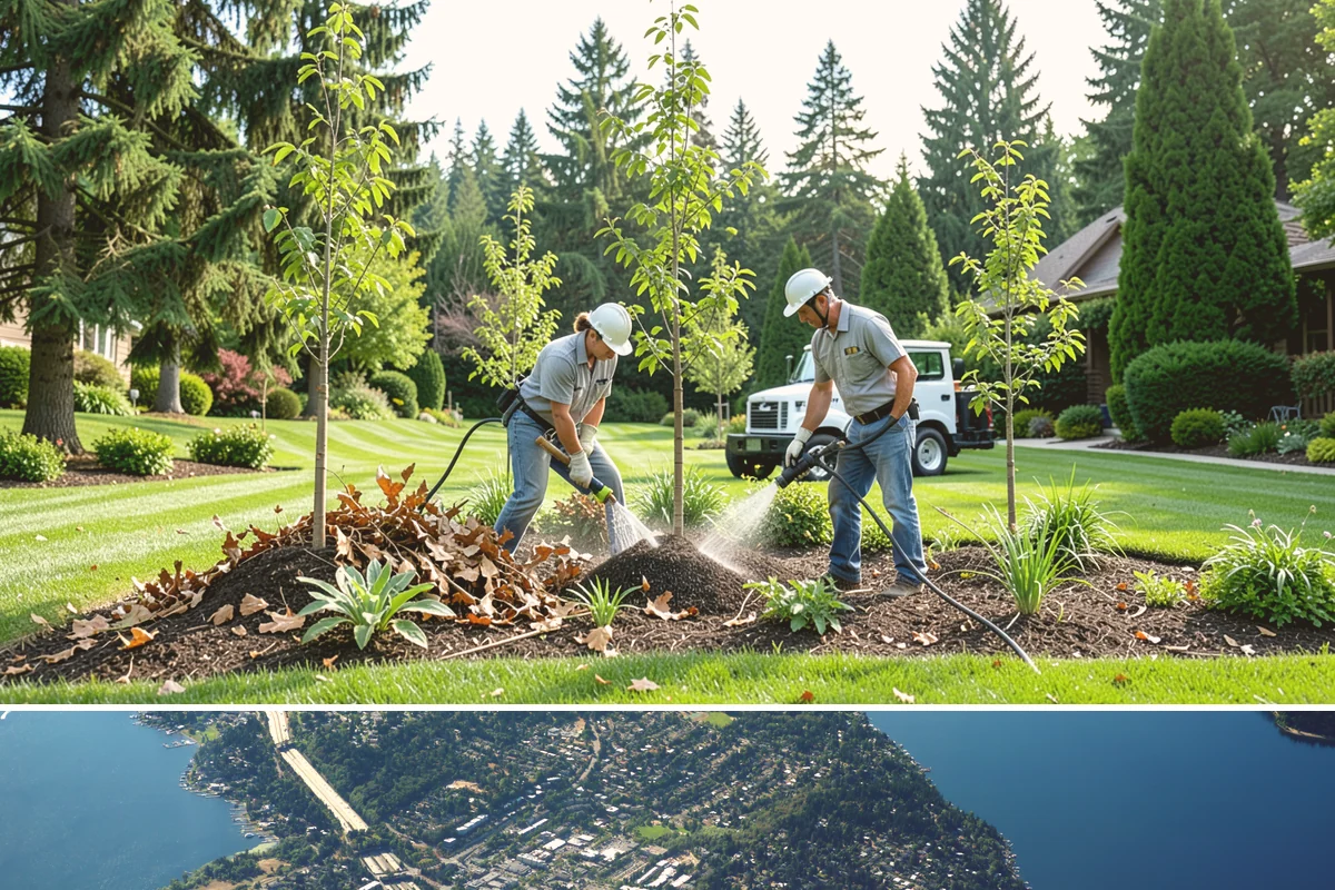 Split Rail Fence Installation in Mercer Island, King County, WA - Split rail installs across most seasons, but firmer summer ground helps posts stay plumb in our saturated Northwest soils.