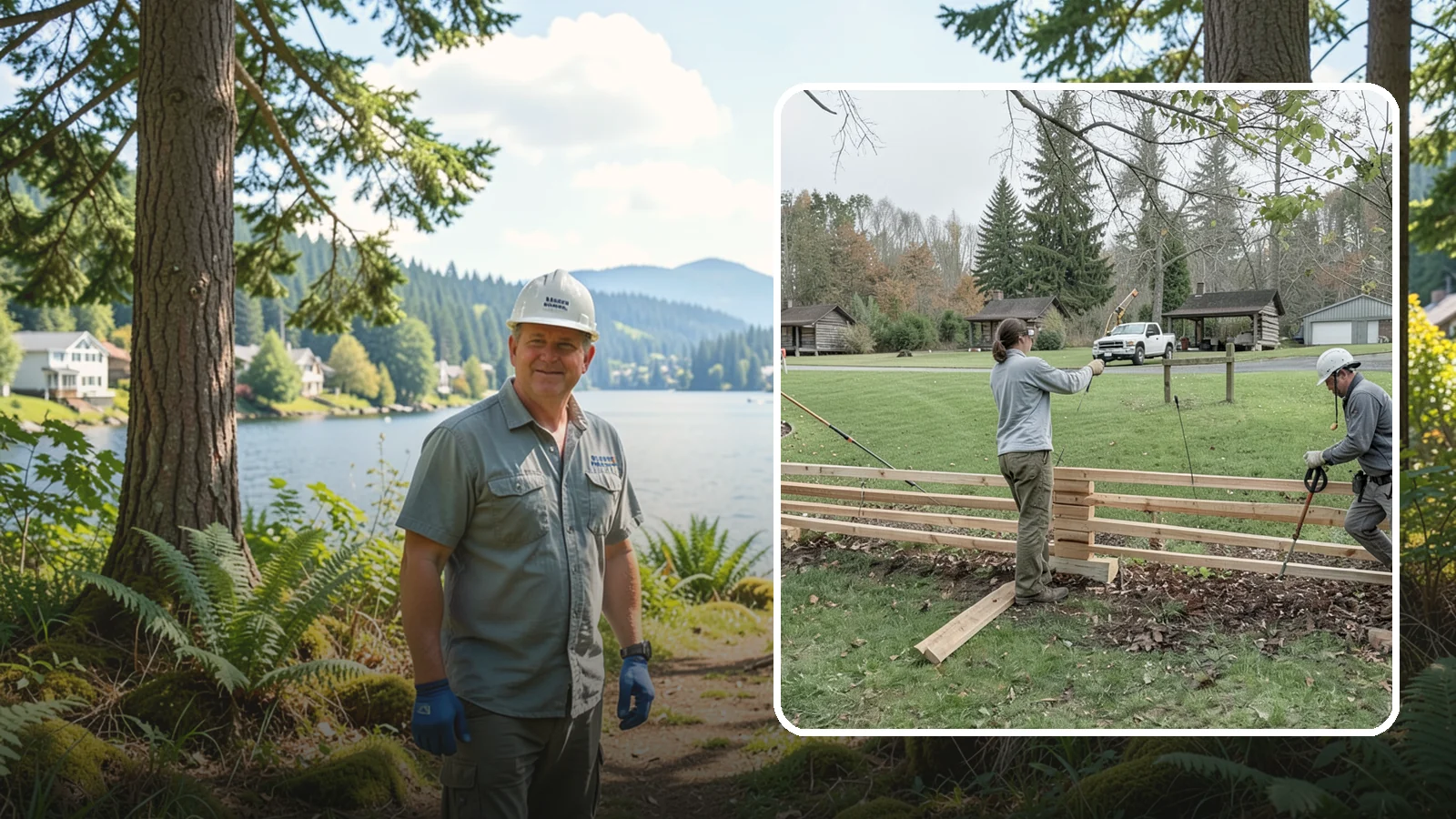 Split Rail Fence Installation in Milton, King County, WA - We install rustic cedar split rail fencing that defines property lines and gardens with classic Northwest character.