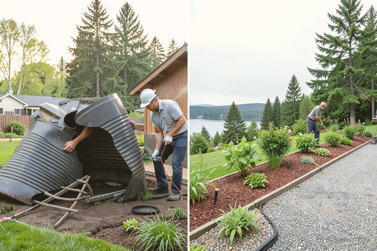 Split Rail Fence Installation in Milton, King County, WA - Lay out the line and confirm corners and property edges