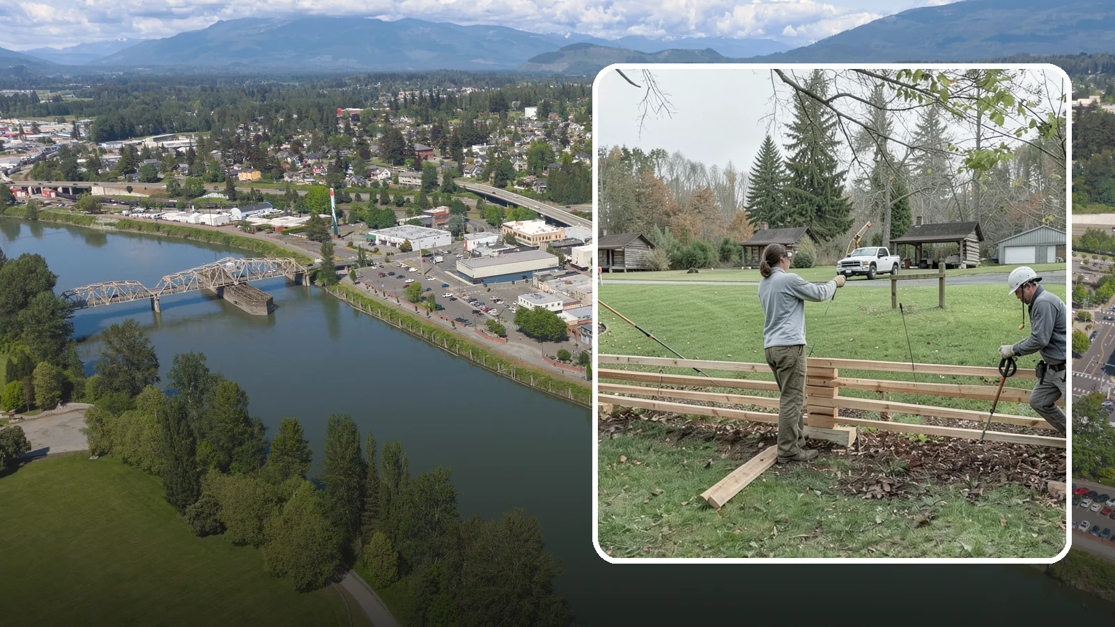 Split Rail Fence Installation in Mount Vernon, Skagit County, WA - We install rustic cedar split rail fencing that defines property lines and gardens with classic Northwest character.