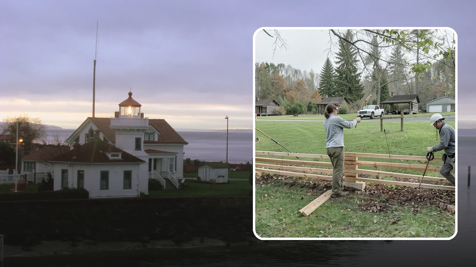 Split Rail Fence Installation in Mukilteo, Snohomish County, WA - We install rustic cedar split rail fencing that defines property lines and gardens with classic Northwest character.