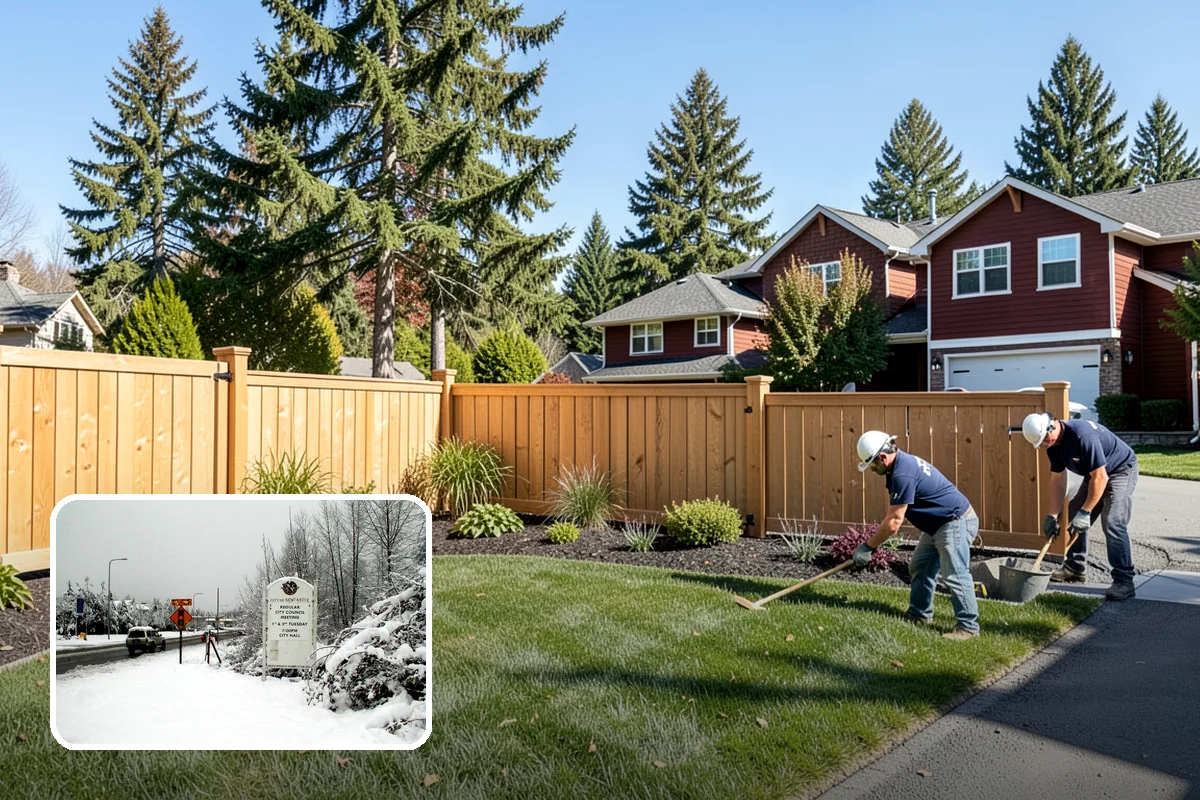Split Rail Fence Installation in Newcastle, King County, WA - Creates an open, rustic boundary with true Northwest style