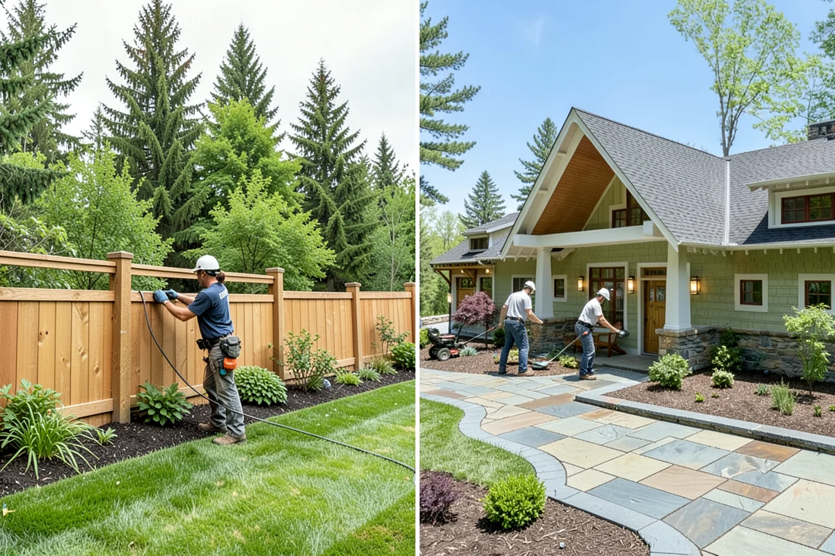 Split Rail Fence Installation in Normandy Park, King County, WA - Lay out the line and confirm corners and property edges