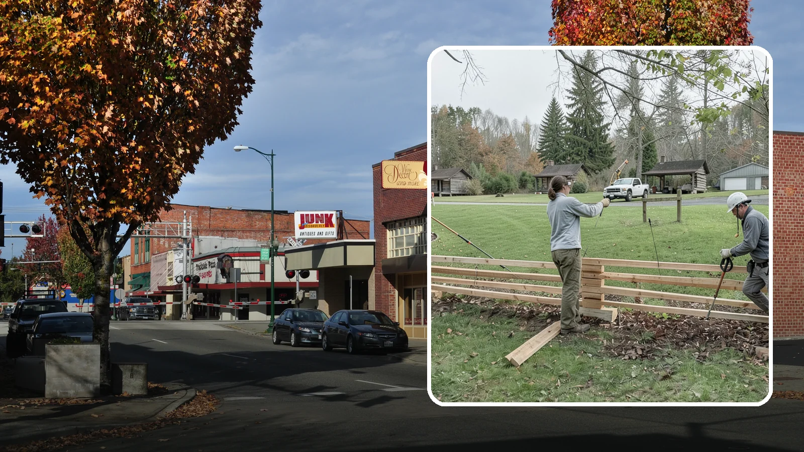 Split Rail Fence Installation in Puyallup, Pierce County, WA - We install rustic cedar split rail fencing that defines property lines and gardens with classic Northwest character.