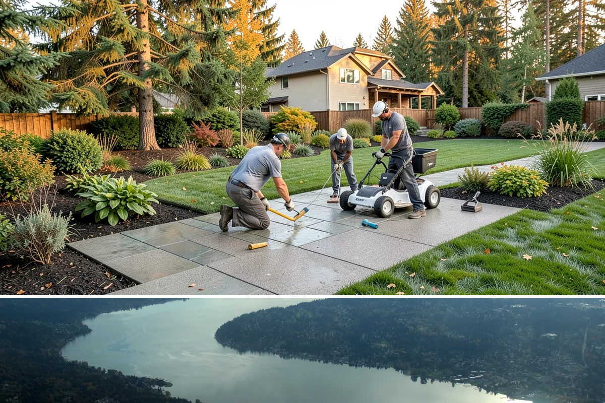Split Rail Fence Installation in Sammamish, King County, WA - Split rail installs across most seasons, but firmer summer ground helps posts stay plumb in our saturated Northwest soils.
