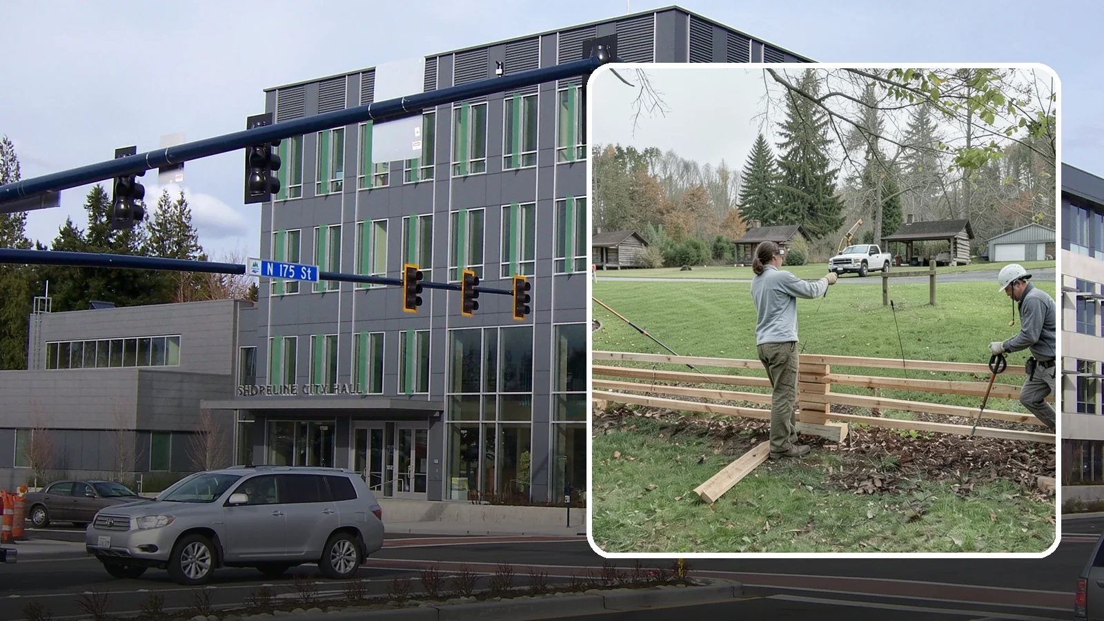 Split Rail Fence Installation in Shoreline, King County, WA - We install rustic cedar split rail fencing that defines property lines and gardens with classic Northwest character.