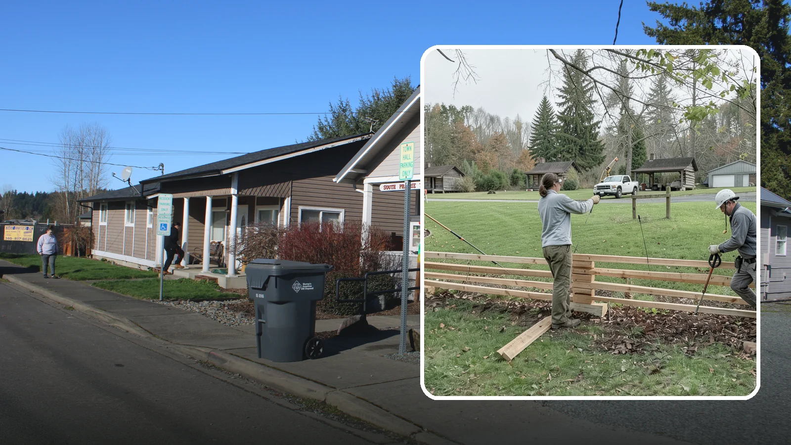 Split Rail Fence Installation in South Prairie, Pierce County, WA - We install rustic cedar split rail fencing that defines property lines and gardens with classic Northwest character.