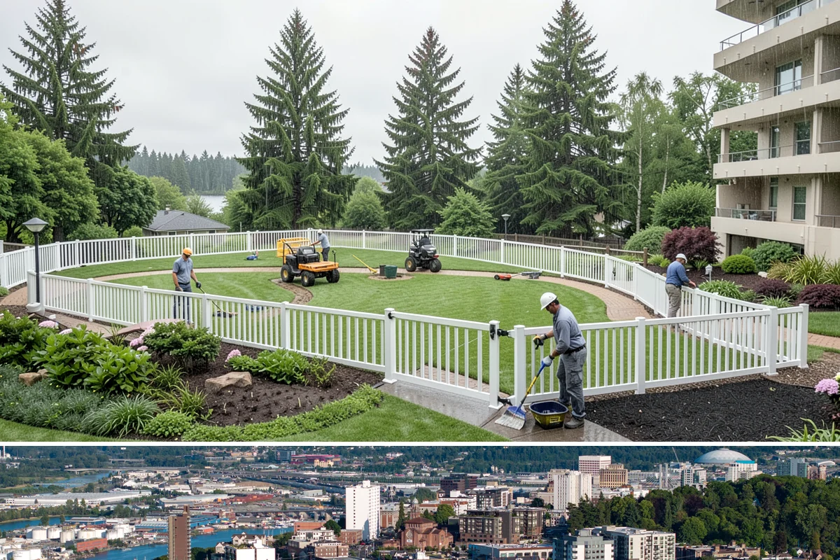 Split Rail Fence Installation in Tacoma, Pierce County, WA - Split rail installs across most seasons, but firmer summer ground helps posts stay plumb in our saturated Northwest soils.