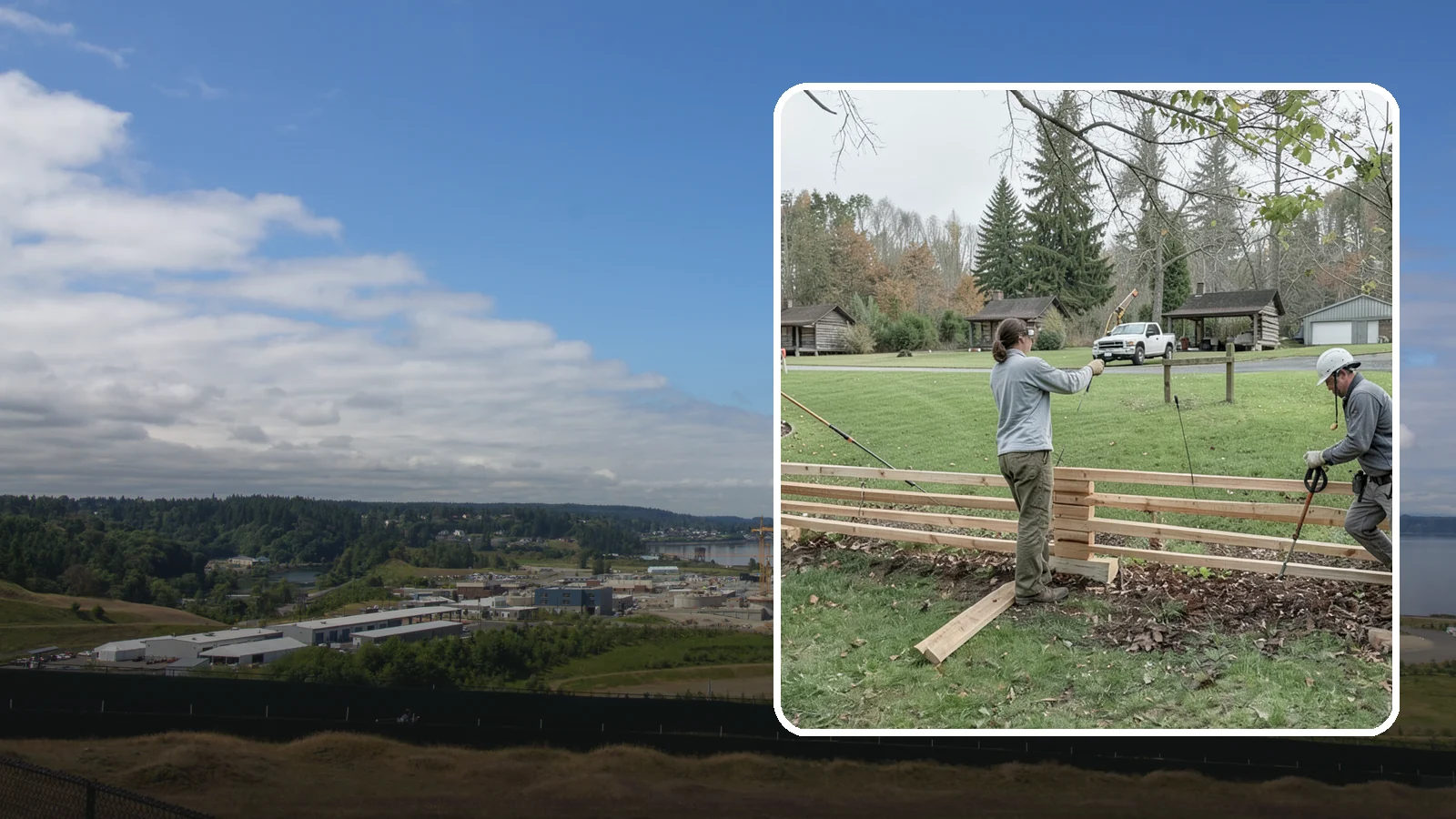 Split Rail Fence Installation in University Place, Pierce County, WA - We install rustic cedar split rail fencing that defines property lines and gardens with classic Northwest character.