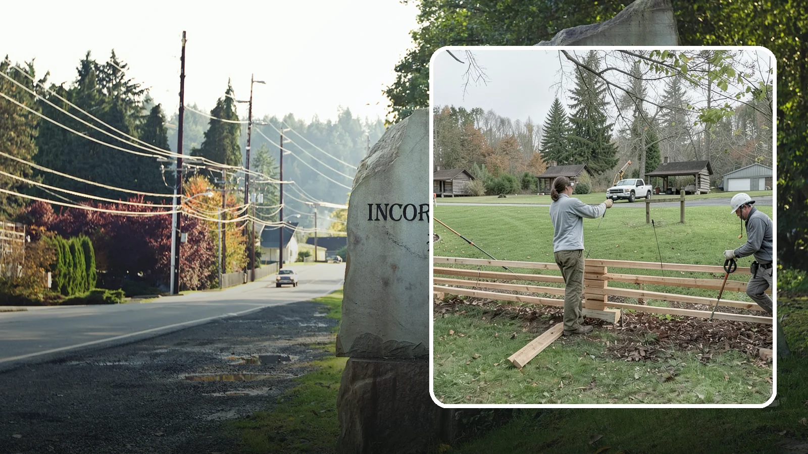 Split Rail Fence Installation in Wilkeson, Pierce County, WA - We install rustic cedar split rail fencing that defines property lines and gardens with classic Northwest character.