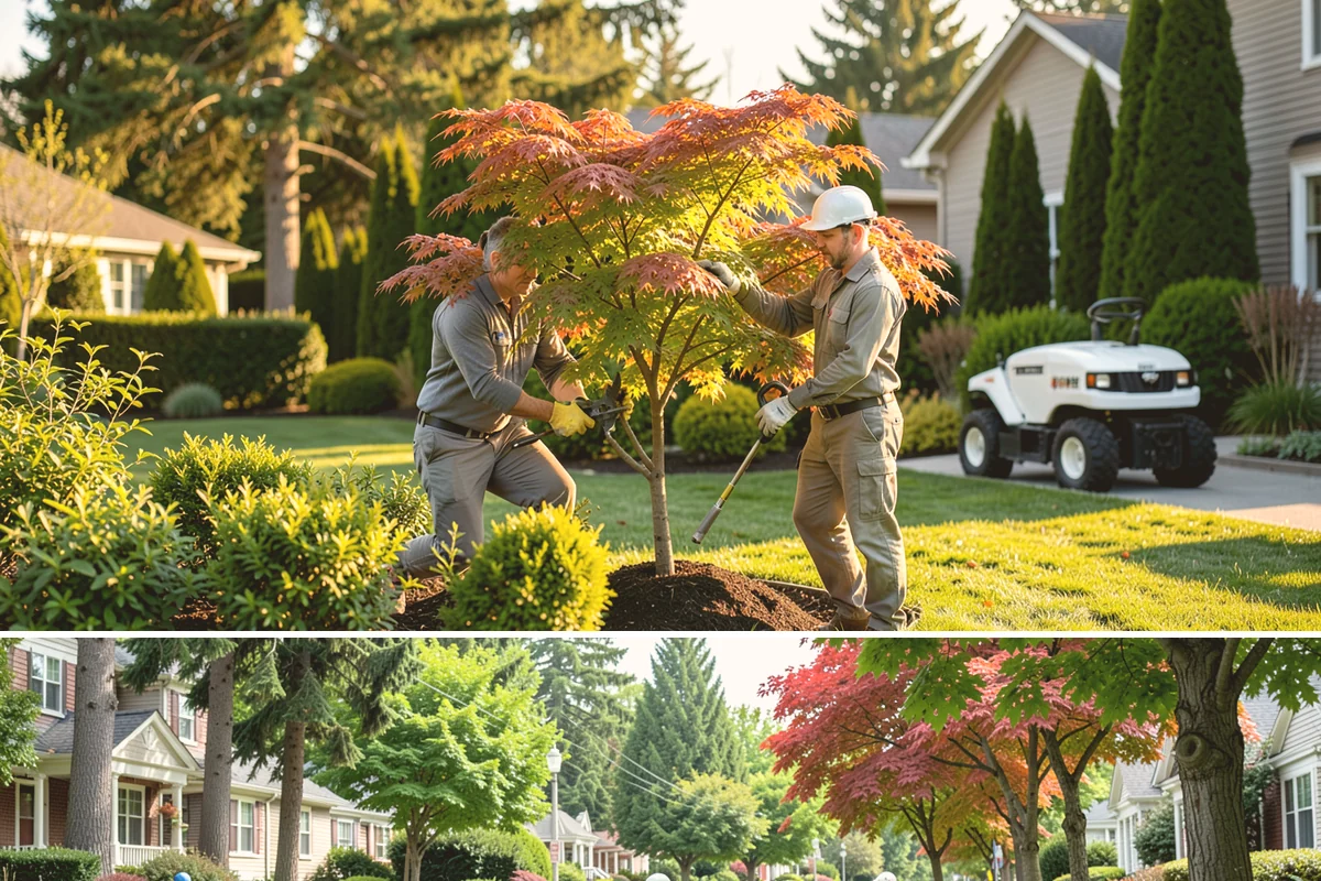 Spring Cleanup in Beaux Arts Village, King County, WA - Done in early spring as growth begins.