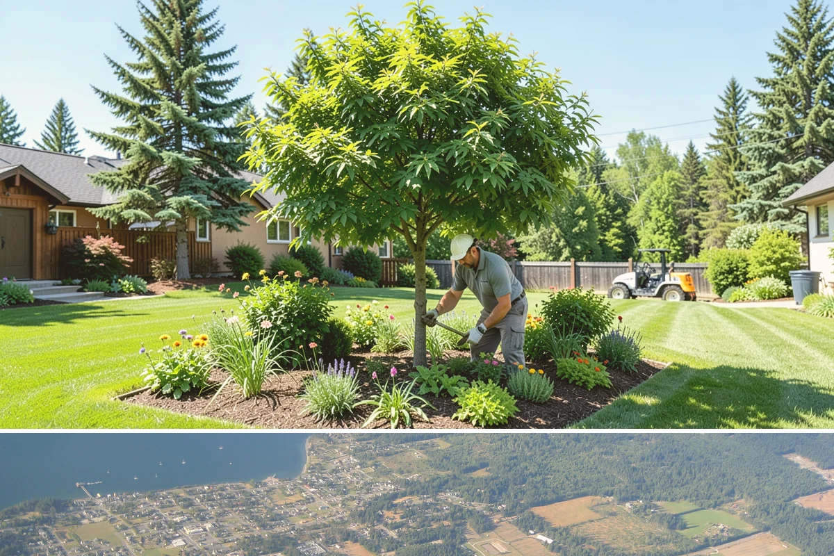Spring Cleanup in Coupeville, Island County, WA - Done in early spring as growth begins.