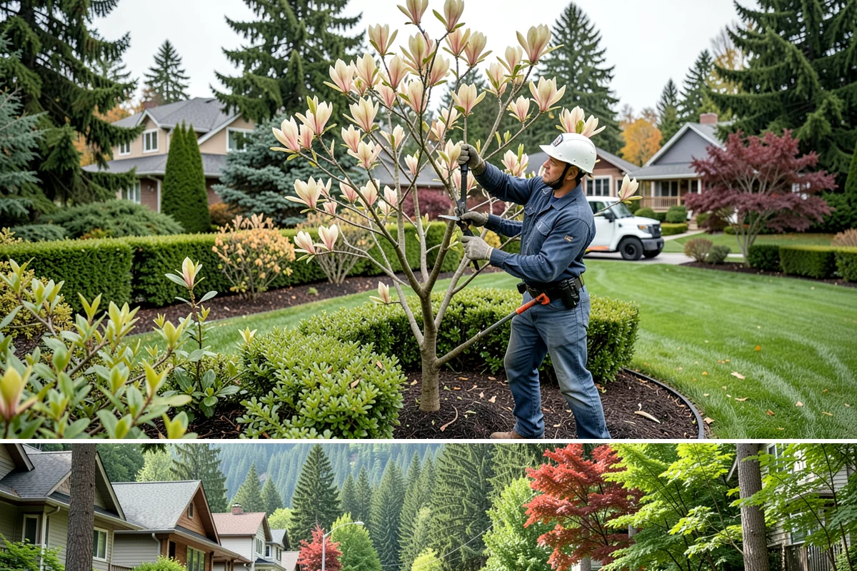 Spring Cleanup in Darrington, Snohomish County, WA - Done in early spring as growth begins.