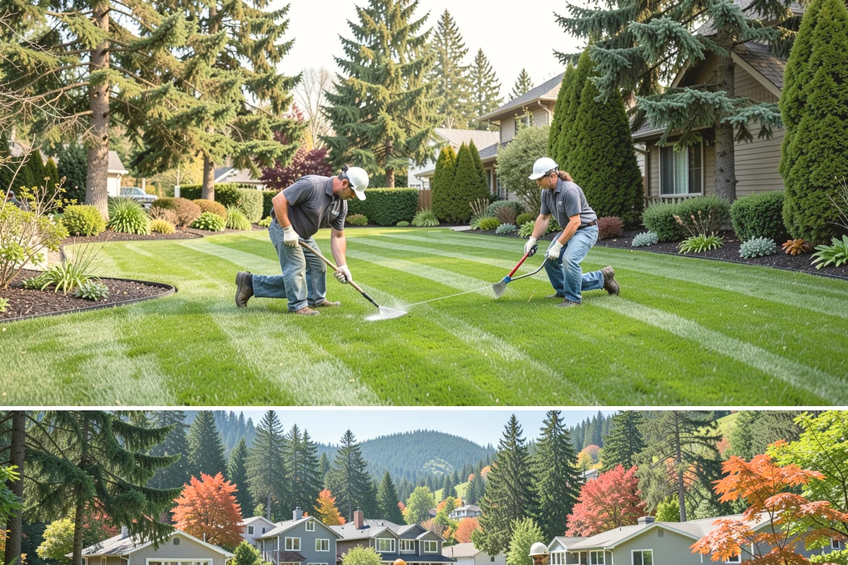 Spring Cleanup in Fircrest, Pierce County, WA - Done in early spring as growth begins.