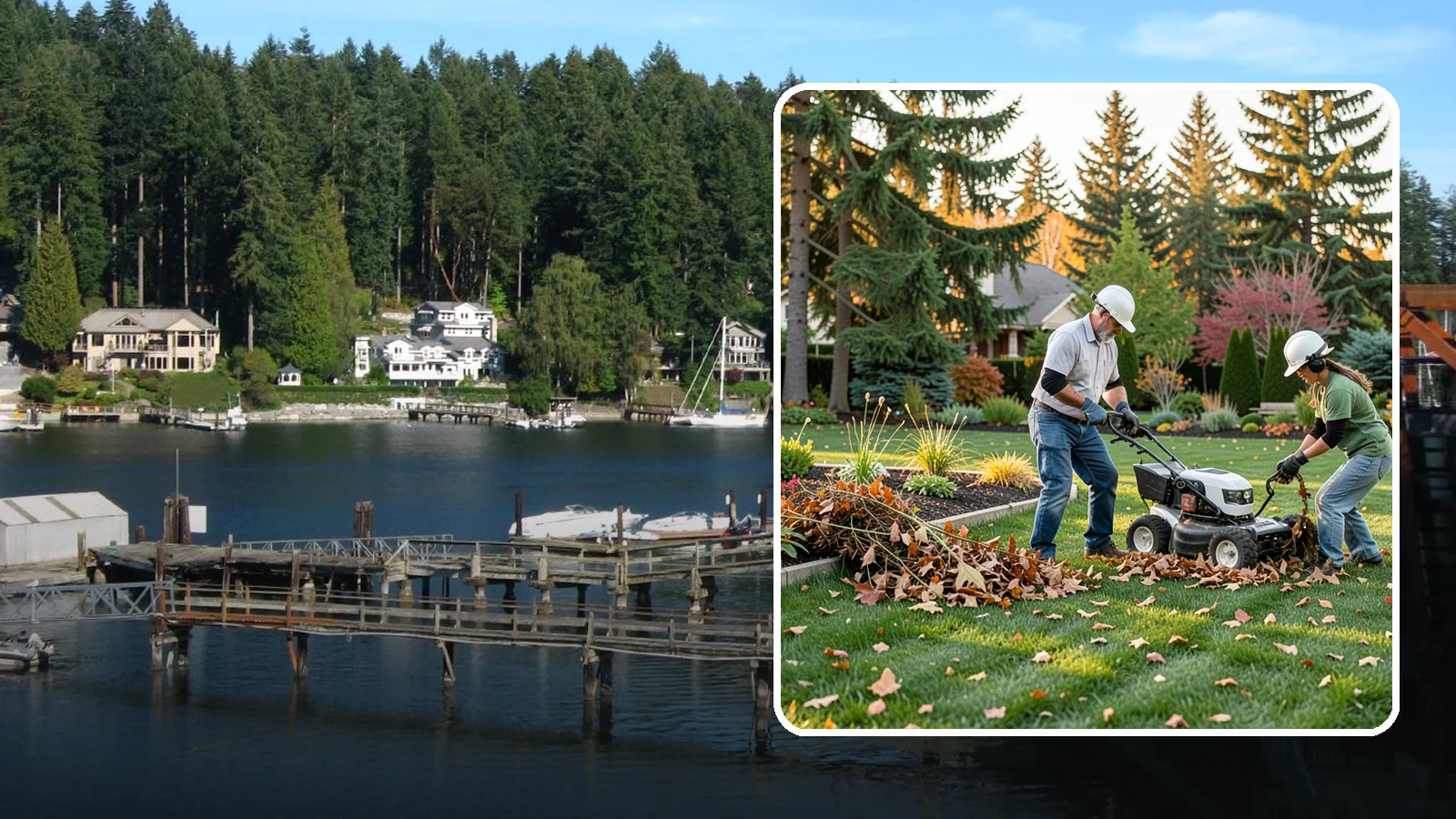 Spring Cleanup in Gig Harbor, Pierce County, WA - A thorough spring reset that clears winter debris and preps your landscape for a strong growing season.
