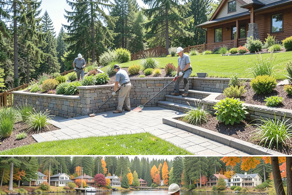 Spring Cleanup in La Conner, Skagit County, WA - Done in early spring as growth begins.