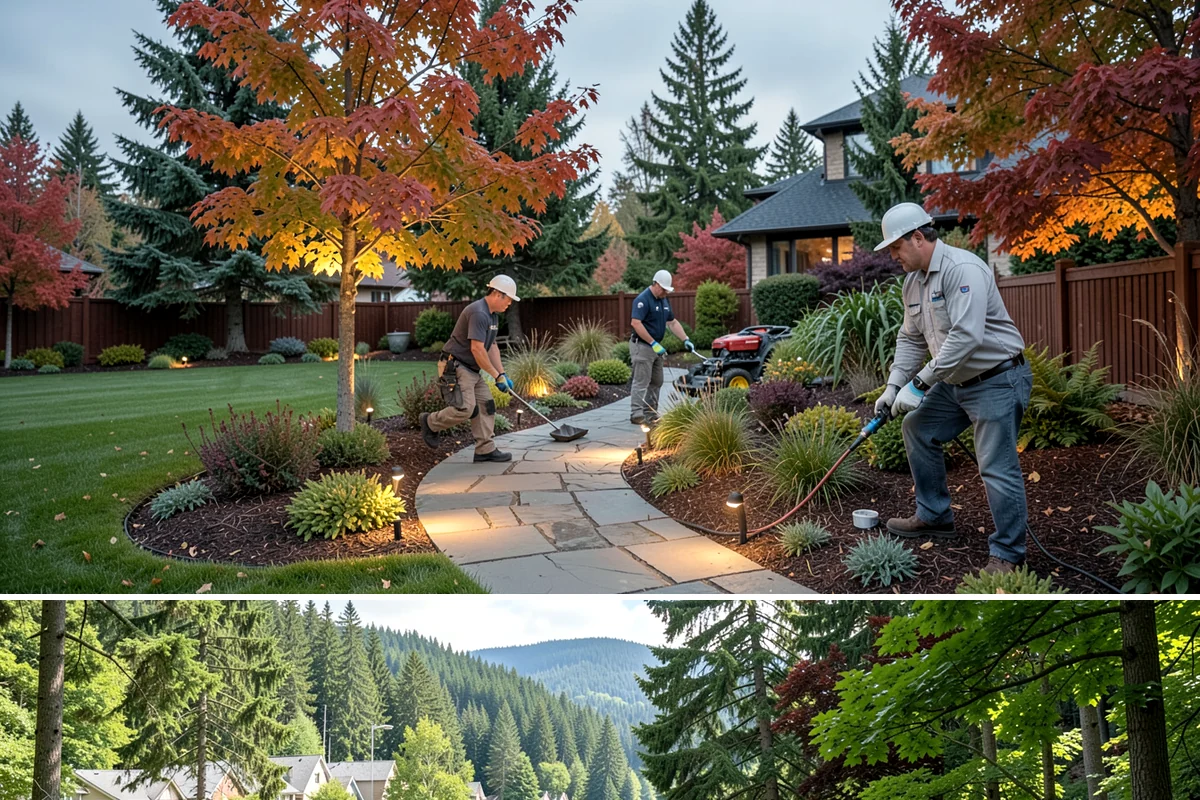 Spring Cleanup in Lake Forest Park, King County, WA - Done in early spring as growth begins.