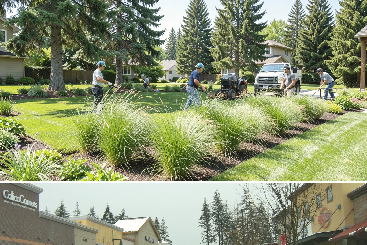 Spring Cleanup in Mill Creek, Snohomish County, WA - Done in early spring as growth begins.