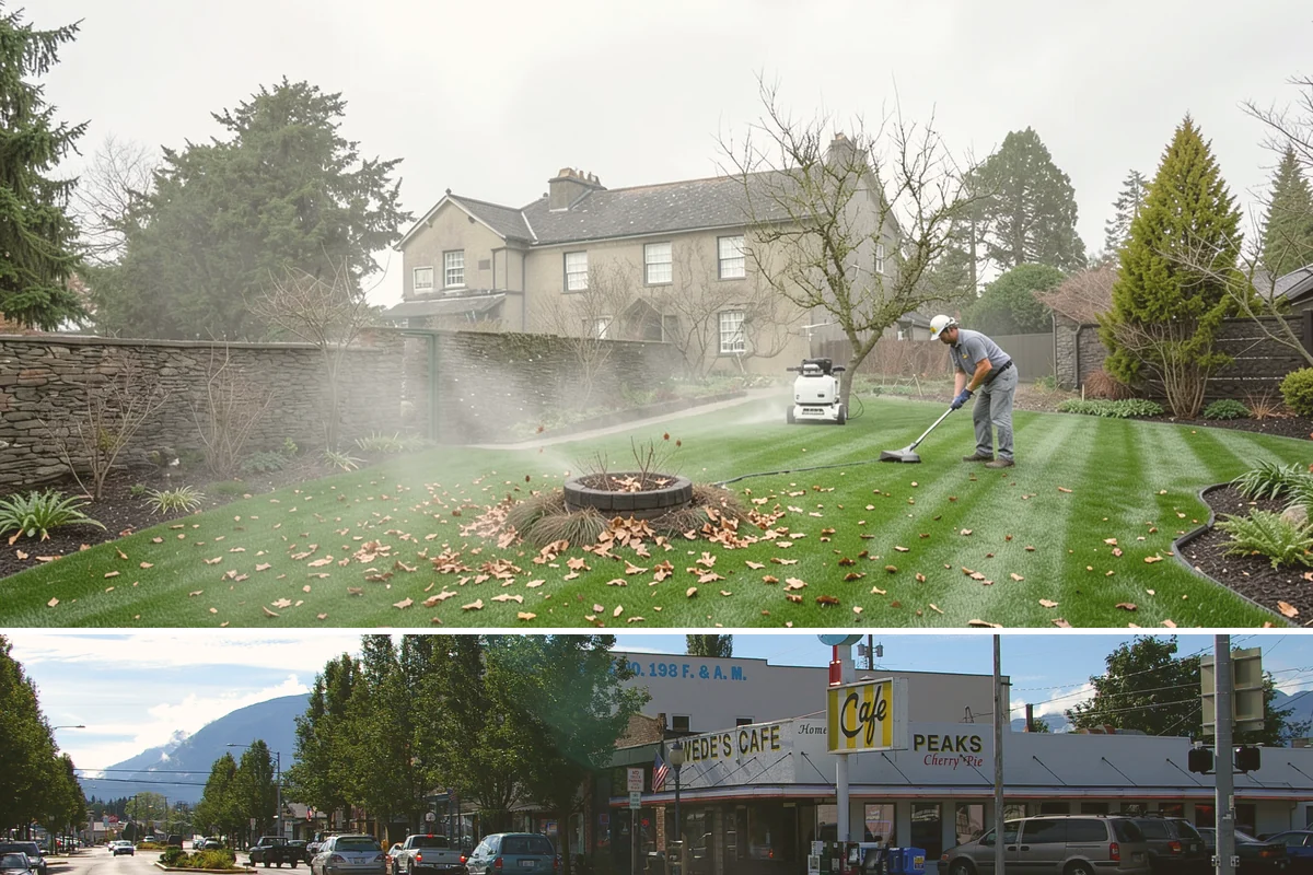 Spring Cleanup in North Bend, King County, WA - Done in early spring as growth begins.