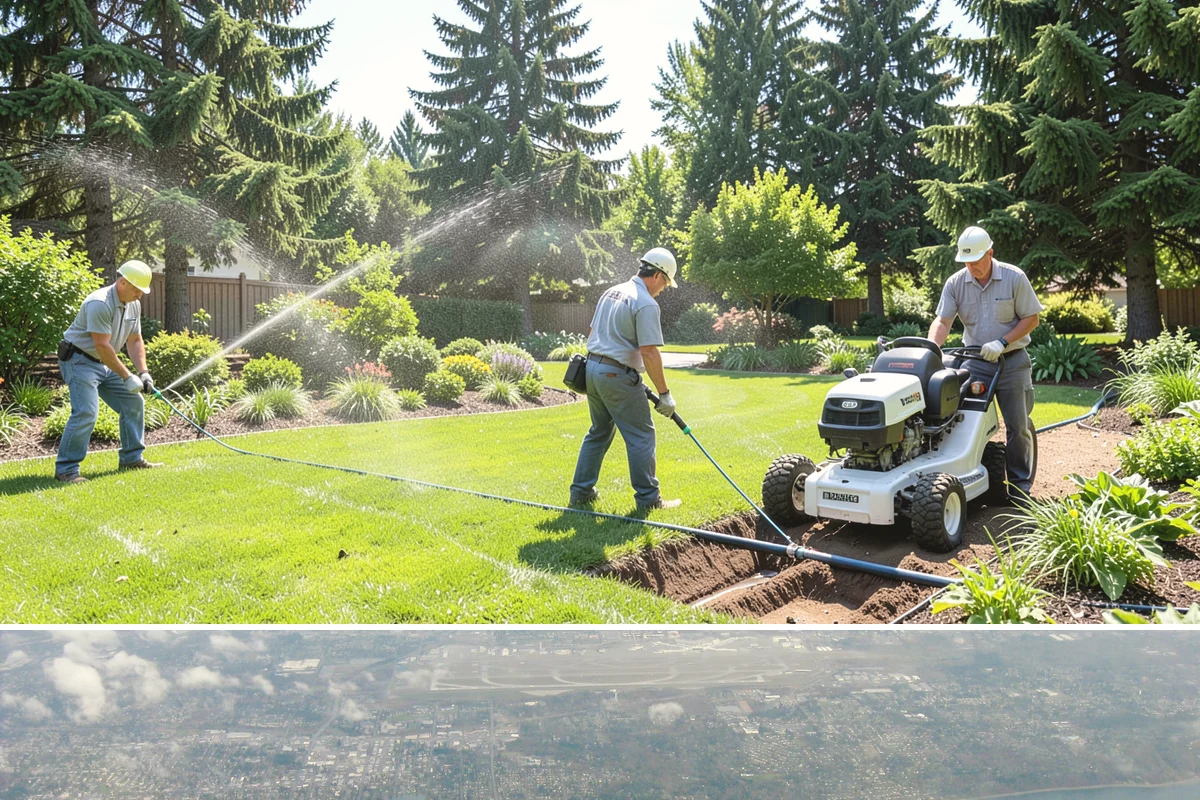 Spring Irrigation Startup in Burien, King County, WA - Done in spring as the watering season begins.
