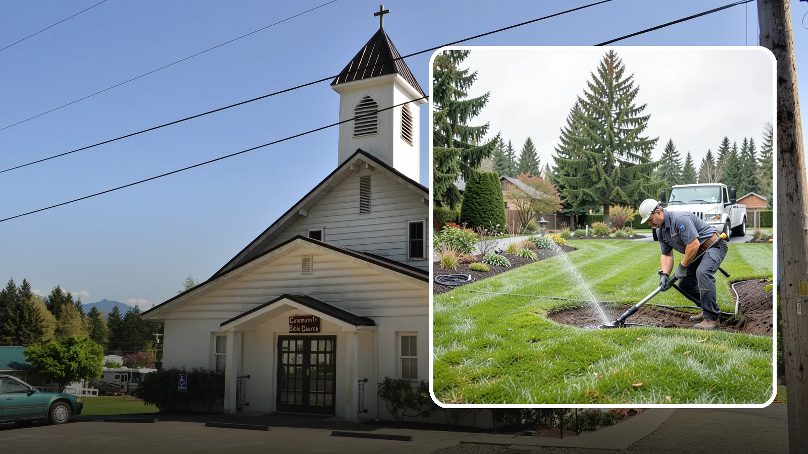 Sprinkler Head Replacement in Concrete, Skagit County, WA - Replacement of broken, worn, or mismatched sprinkler heads to restore even, efficient coverage.