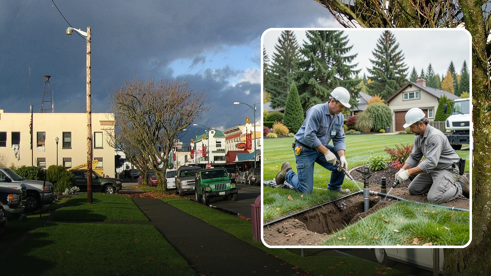 Sprinkler Repair in Arlington, Snohomish County, WA - Fast diagnosis and repair of sprinkler system problems - leaks, low pressure, dry zones, and controller faults.