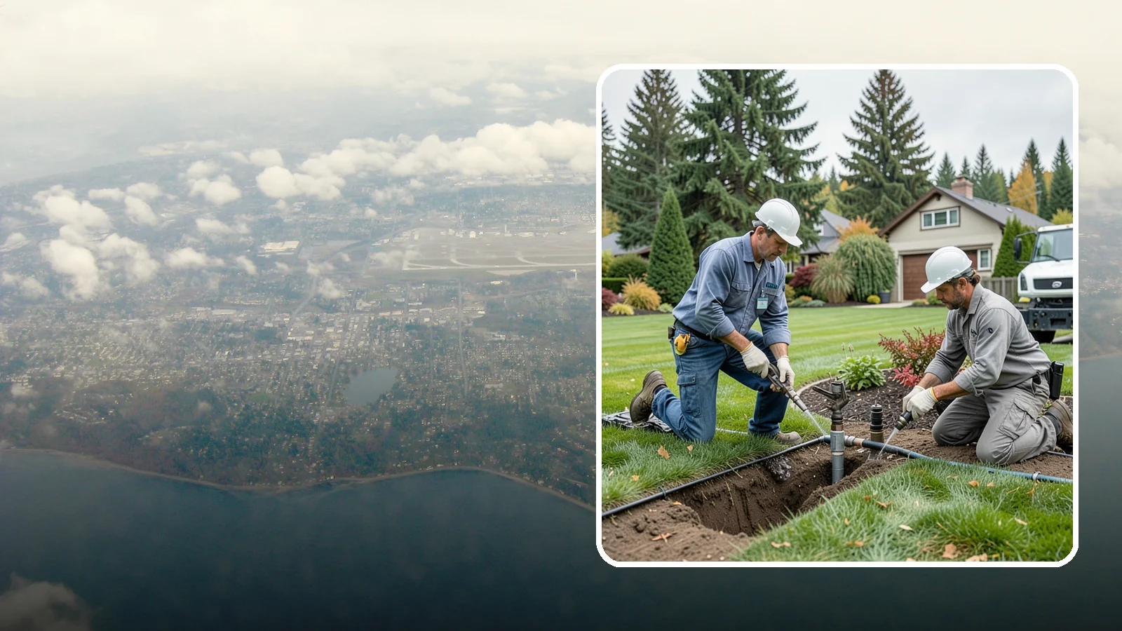 Sprinkler Repair in Burien, King County, WA - Fast diagnosis and repair of sprinkler system problems - leaks, low pressure, dry zones, and controller faults.